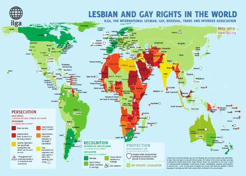 Carte des droits LGBT